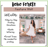Forest Trees Feature Wall Template & How To (Above the Boa