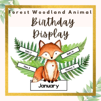 Preview of Forest Woodland Birthday Display
