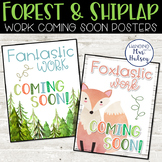 Forest and Shiplap Work Coming Soon Posters