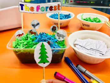 Preview of Forest habitat - Animal Craft Project