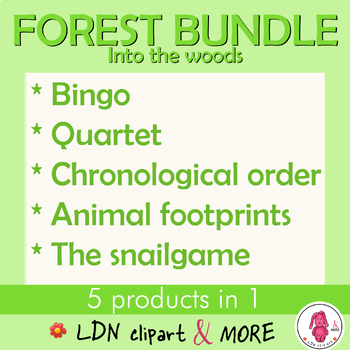 Preview of Forest printable bundle; Easy prep! Print and go!