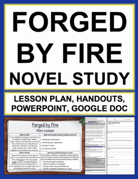 Preview of Forged by Fire | Printable & Digital Novel Study