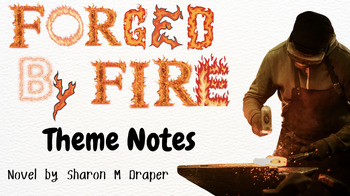 Preview of Forged by Fire Theme Minilesson /EOC test prep ACES digital resource/YA