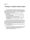 Forgery Project (Business Law, Criminal Justice)