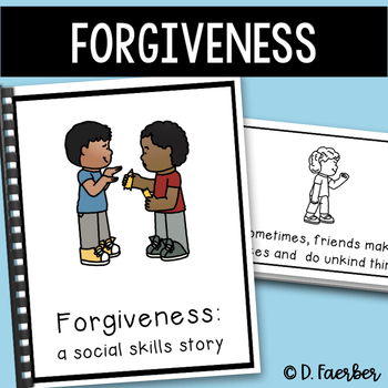 Preview of Forgiveness Social Story - Forgive Others Social Emotional Learning Book