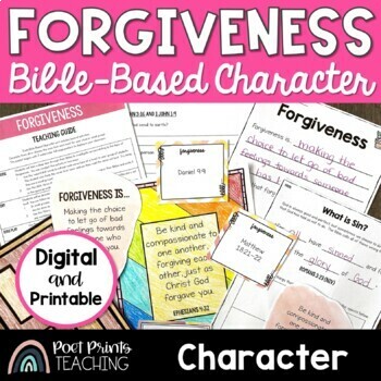 Preview of Forgiveness Bible Lessons | Character Education