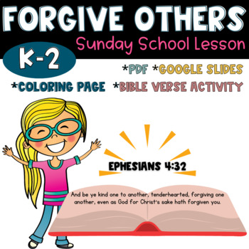 Preview of Forgiveness Lesson for Sunday School