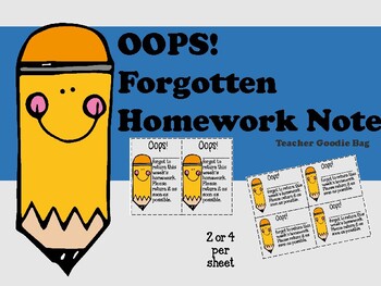 forgotten homework