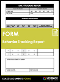 Form - Behavior Tracking Report With Visual Graphing (Dail