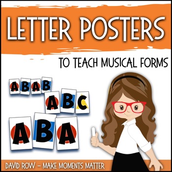 Preview of Patterns and Form Visual Aides for Music Class