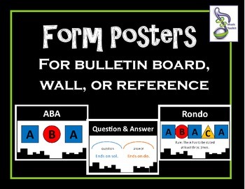 Preview of Form Visuals Set for Music Classrooms