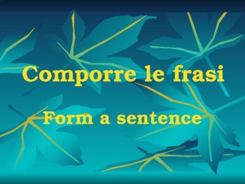 Preview of Form a sentence in 30 seconds!