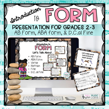 Preview of Form in Music - Lesson and Songs to Teach Form in Elementary Music