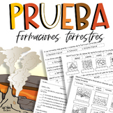 Formaciones Terrestres prueba  (Earth Formations Spanish Test)