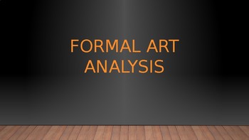Preview of Formal Fine Art Analysis for High Schoolers