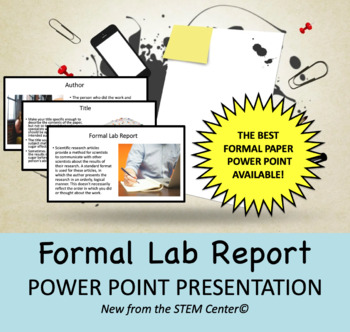 Preview of Formal Lab Report Power Point Long Distance Friendly