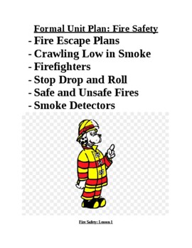 Preview of Formal Unit on Fire Safety