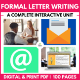 Formal Letter Writing Unit | Business Letters | Email | Di