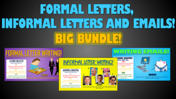 Preview of Formal Letters, Informal Letters and Email Writing - Big Bundle!