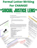 Formal Letters for Change **Social Justice Lens**