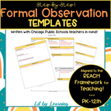 Formal Observation Lesson Plan Template | REACH Observation CPS