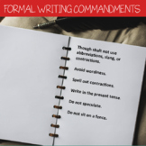 Formal Writing Commandments