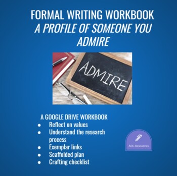 Preview of Formal Writing - Personal Profile - GOOGLE DRIVE WORKBOOK
