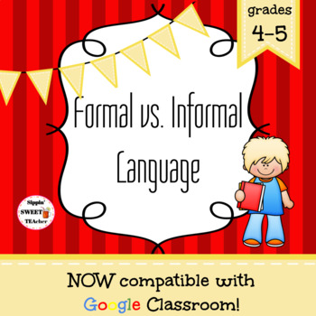 Preview of Formal vs. Informal Language Game/Sort Pack (INC. DIGITAL VERSION)