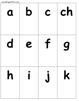 Spansih Letter-Sound Correspondence/Formando palabras con letras