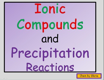 Preview of Formation of Ionic Compounds & Precipitation Reactions