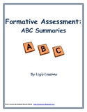 Formative Assessment-ABC Summaries!