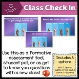 Formative Assessment PPT - Class Check In Questions