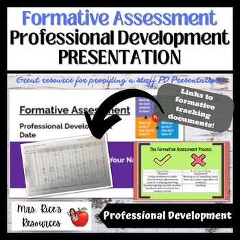 Preview of Formative Assessment Professional Development Presentation