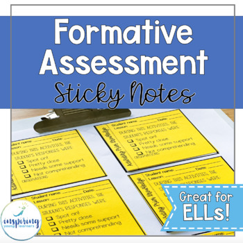 Preview of Formative Assessment Sticky Note Rubrics {ELL/ESL}