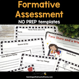 Formative Assessment Templates For Grade 1, 2, and 3