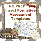 Formative Assessment Templates For Grades 1, 2, and 3 - Insects