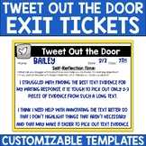 Tweet Out the Door Formative Assessments - Student Self-Re