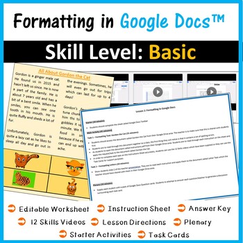 Preview of Formatting Lesson for Google Docs™