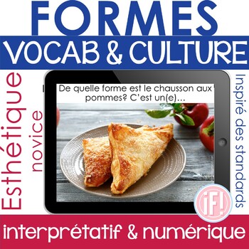 Preview of French Shapes Interpersonal Speaking Performance Task Novice No Prep