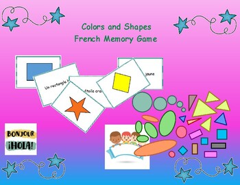 Preview of Formes et couleurs - Memory or Flashcards