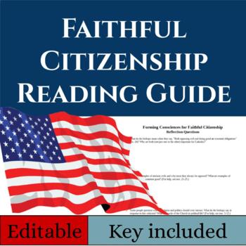 Preview of Forming Consciences for Faithful Citizenship Guiding Questions