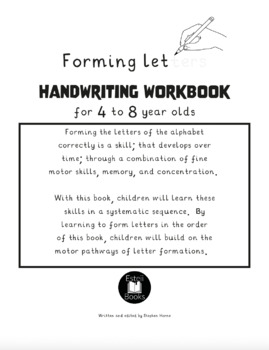 Preview of Forming Letters - Handwriting Workbook