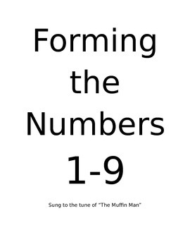 Preview of Forming Numbers 1-9 Song