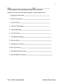 Forming Possessive Plural and Singular Nouns Review Worksheet
