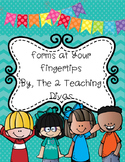 Forms at Your Fingertips! By The 2 Teaching Divas