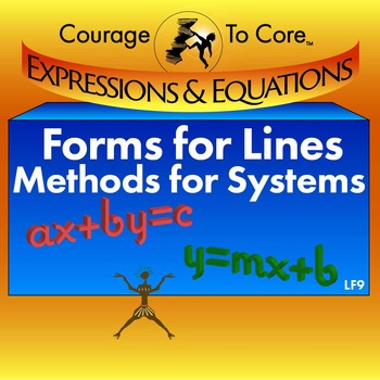 Preview of Forms for Lines and Methods for Systems (LF9): 8.EE.8, HSA.REI.C.6