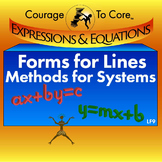 Forms for Lines and Methods for Systems (LF9): 8.EE.8, HSA