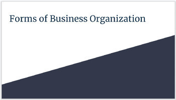 Preview of Forms of Business Organizations