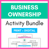 Forms of Business Ownership Activity Bundle