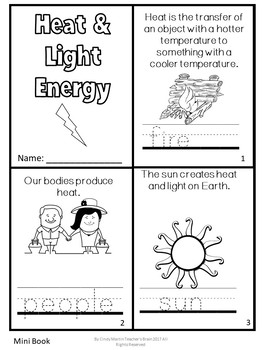 Forms of Energy Activities (Sound Heat Light) FREEBIE | TpT